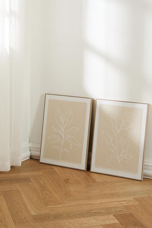 Bloom & Fade Set of 2 - Natural Frame