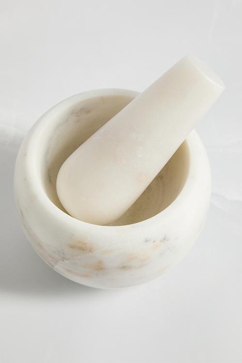Marble Pestle & Mortar - White
