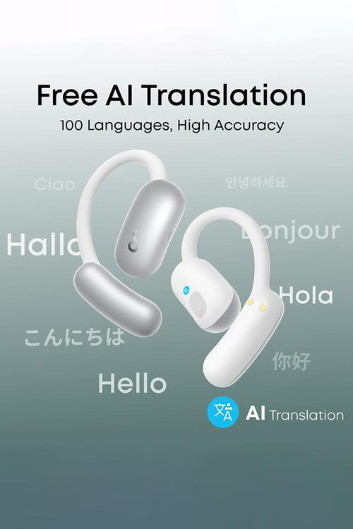 Soundcore AeroFit 2 AI Assistant Open-Ear Earbuds - White