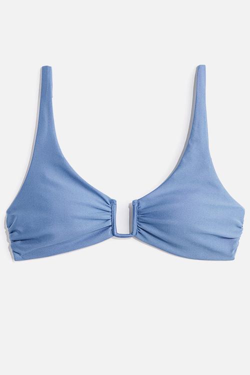 Padded bikini top - blue