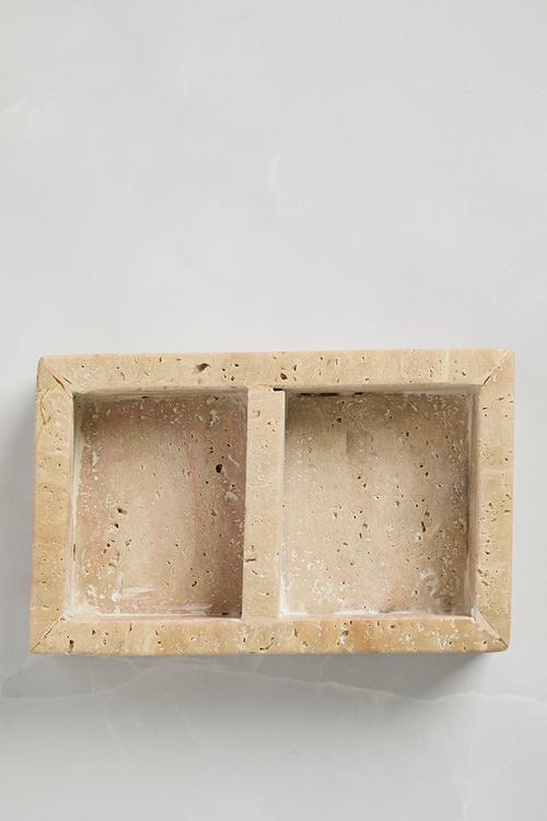 Travertine Trinket Tray - Natural