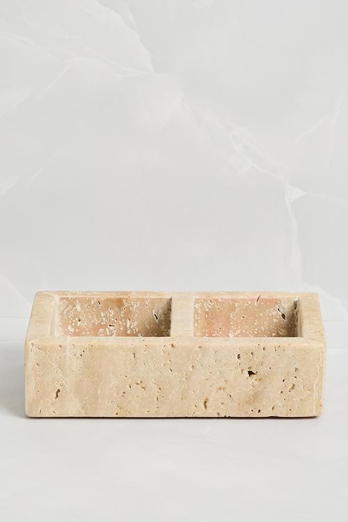 Travertine Trinket Tray - Natural