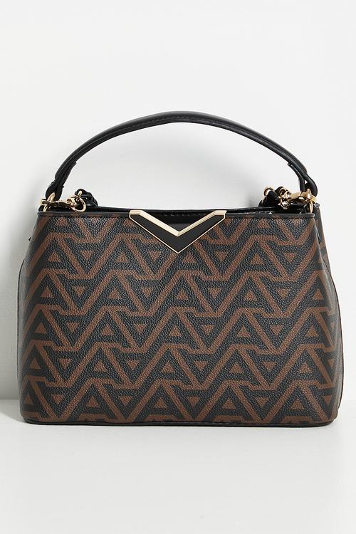 Valentya top handle bag - brown