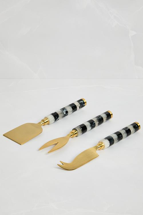 Resin Cheese Knives Set of 3 - Black