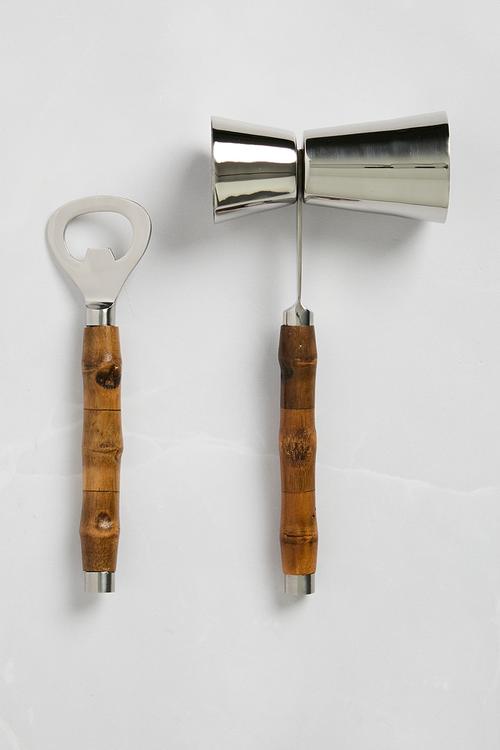 Bamboo Bar Tools Set of 2 - Natural