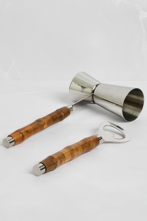 Bamboo Bar Tools Set of 2 - Natural