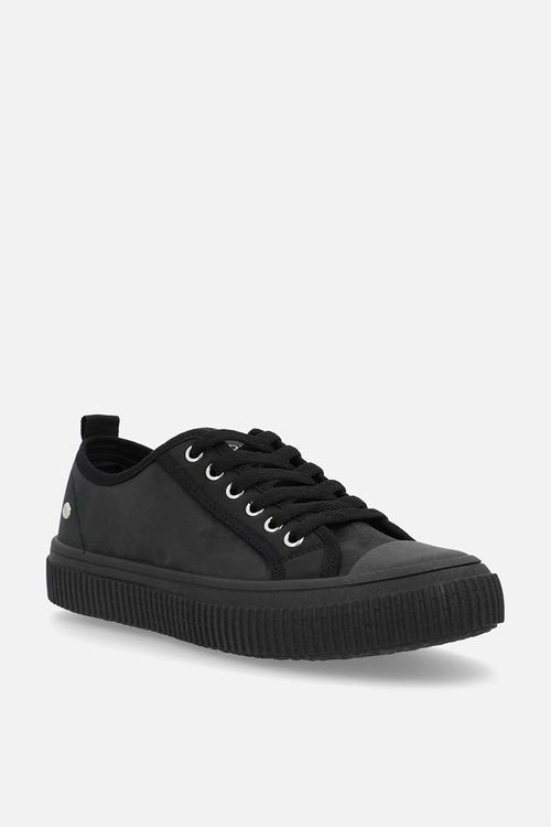 Cortado 3 toe cap lace up sneaker - black