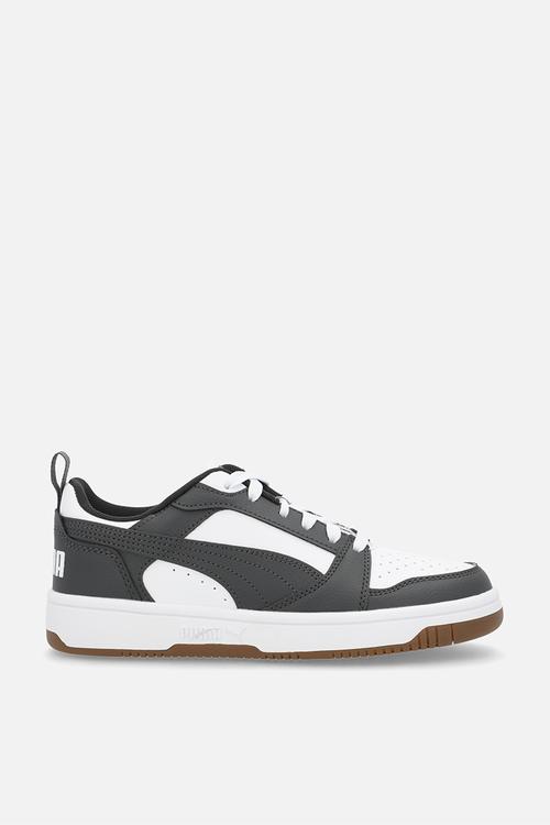 Puma Rebound V6 Lo Jr - Puma White-Dusky Gray-Gum