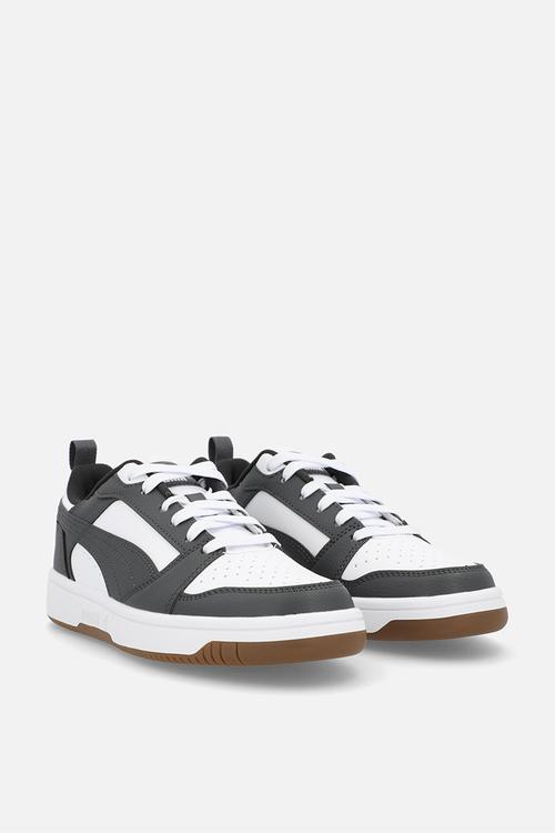 Puma Rebound V6 Lo Jr - Puma White-Dusky Gray-Gum