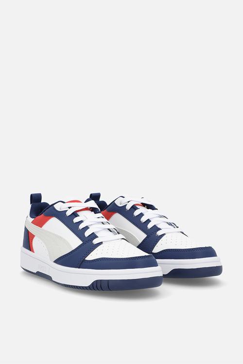 Puma Rebound V6 Lo Jr - Blue Jewel-Feather Gray-Puma White