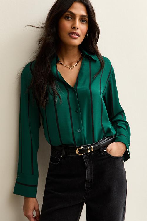 K nora animal li colin shirt - dk green