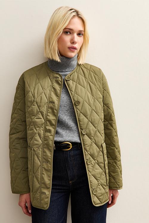 Quilted jacket - khaki