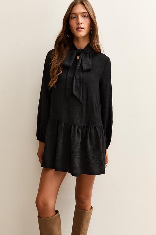 Ex pbow smock mini - black