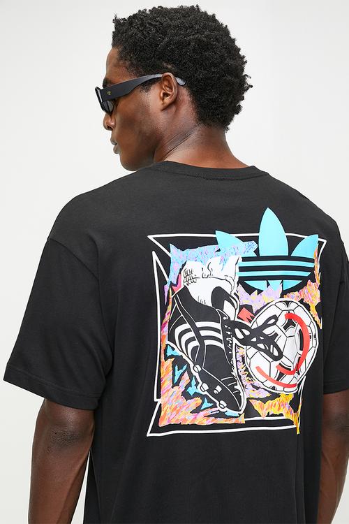 ANIME FTBL TEE M - BLACK