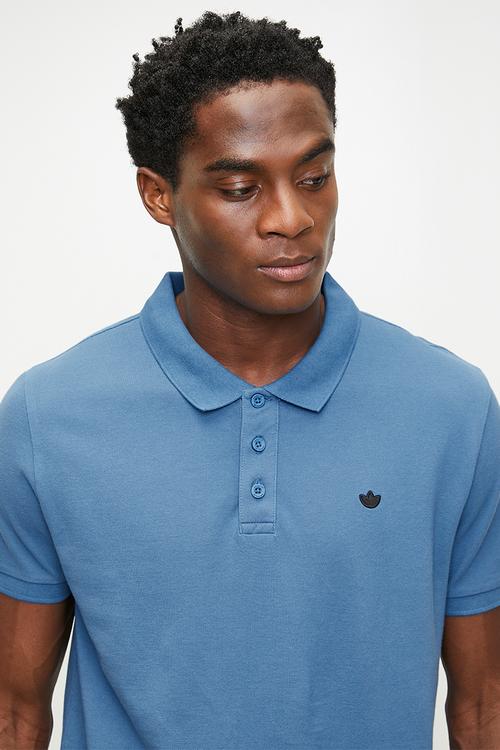 ESSENTIAL POLO SF  - DUSKY INK