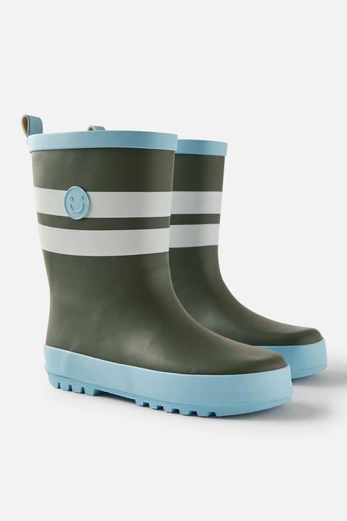 Kids rainboot - khaki green/dawn blue