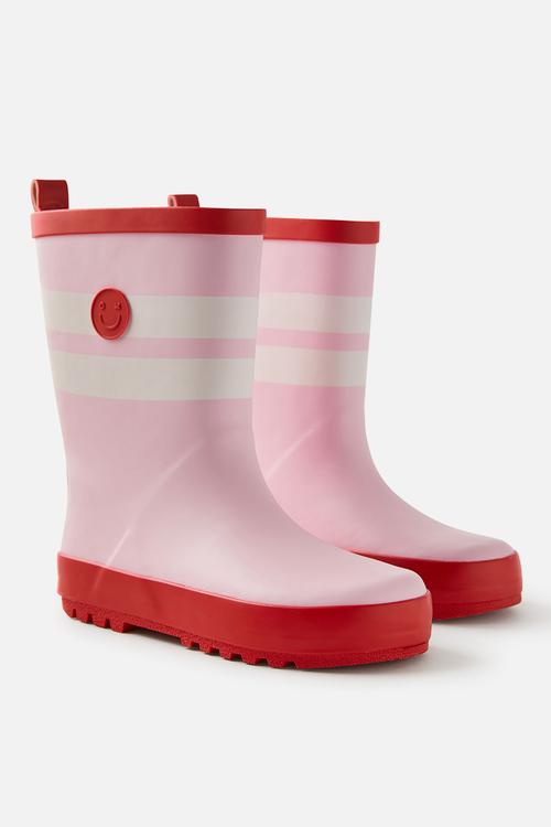 Kids rainboot - blush pink/varsity red