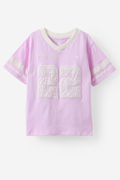 Livvy Lux Short Sleeve Tee - Pale Violet/Kindness Club