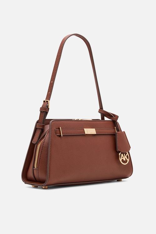 Exclusive Belted Shoulder Bag - Walnut