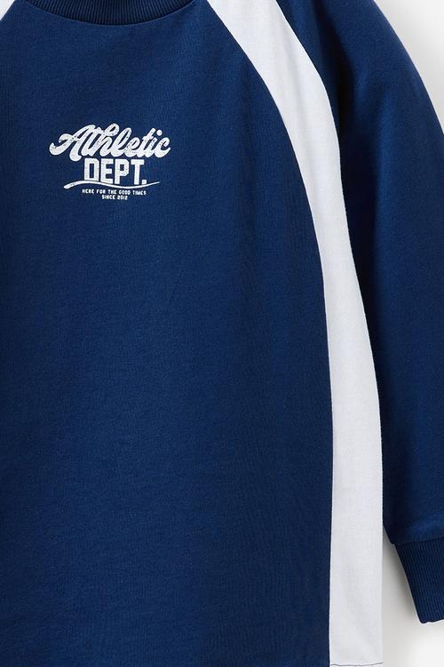 Moto panelled long sleeve tee - deep dive/athletics