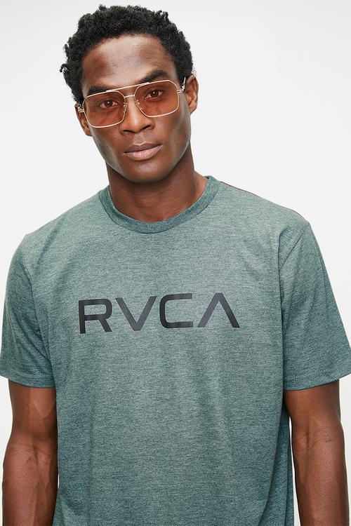 Big Rvca Short sleeve Red Stitch - Balsam Green & Black Logo