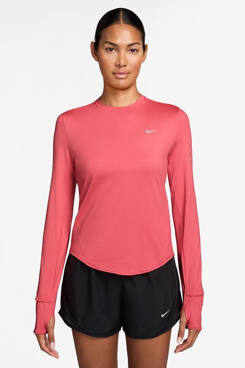 W Nk Swift Df Uv Ls Crw - Sea Coral/Reflective Silv