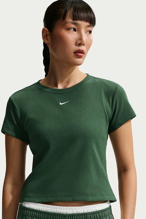 W Nsw Rib  Tght Ss Tee - Fir