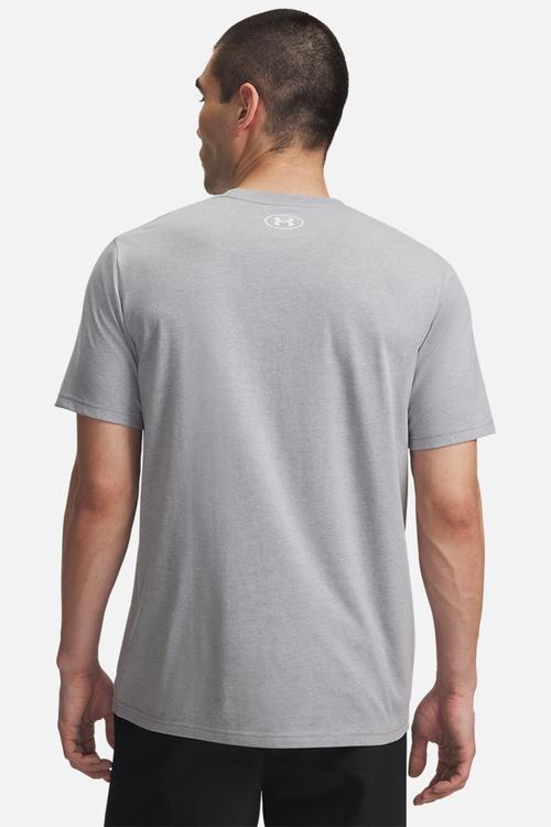 UA SPORTSTYLE LOGO UPDATE SS - Steel Light Heather /  / White