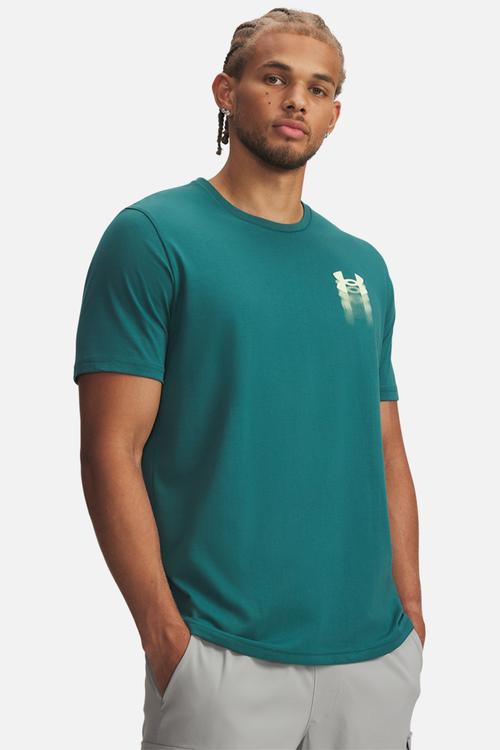 UA Blur Logo SS Tee - Rack Green /  / Fade Green