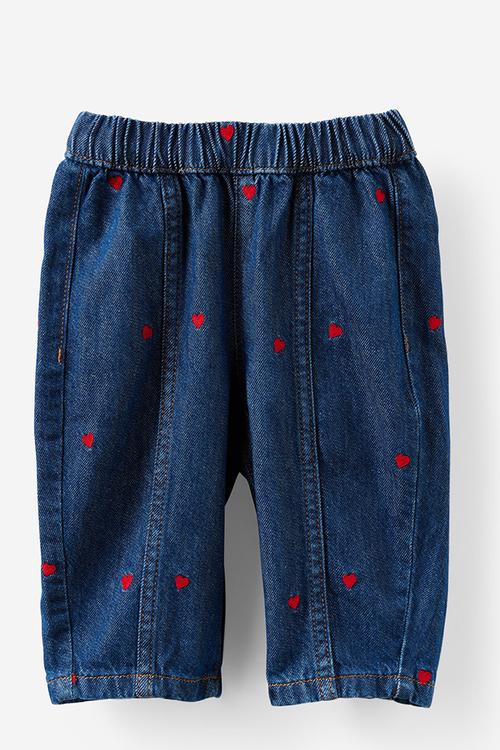 Jordan Barrel Denim Jean - Cable Beach Wash/Heart