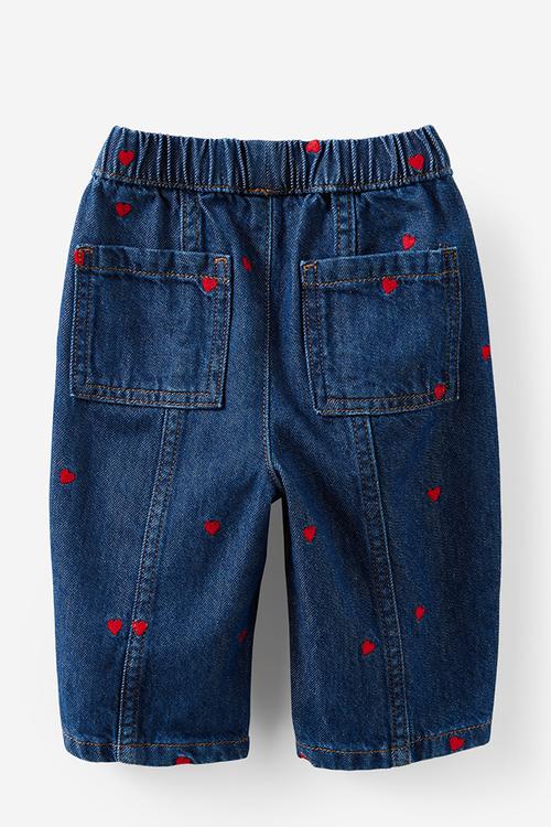 Jordan Barrel Denim Jean - Cable Beach Wash/Heart