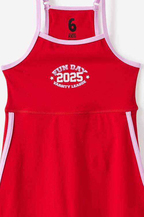 Ava Active Dress - Varsity Red/Pale Violet
