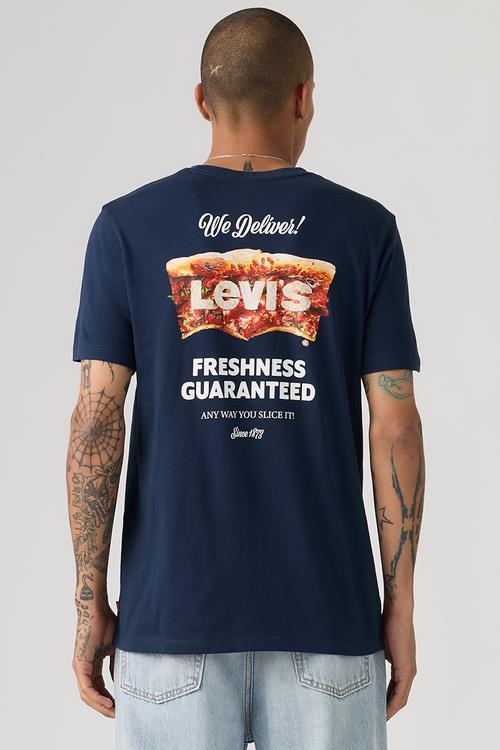 Graphic Crewneck Tee Za Levis Pizza 1 Dr