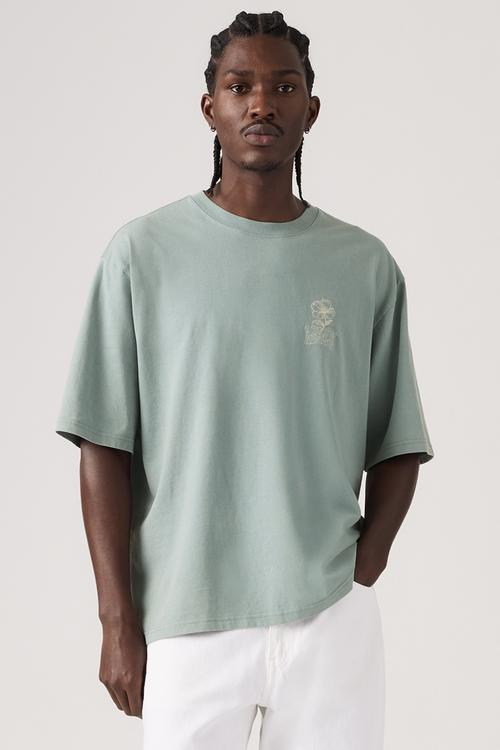 HALF SLEEVE TEE - LEVIS TONAL SCRIPT FLORAL LEAD