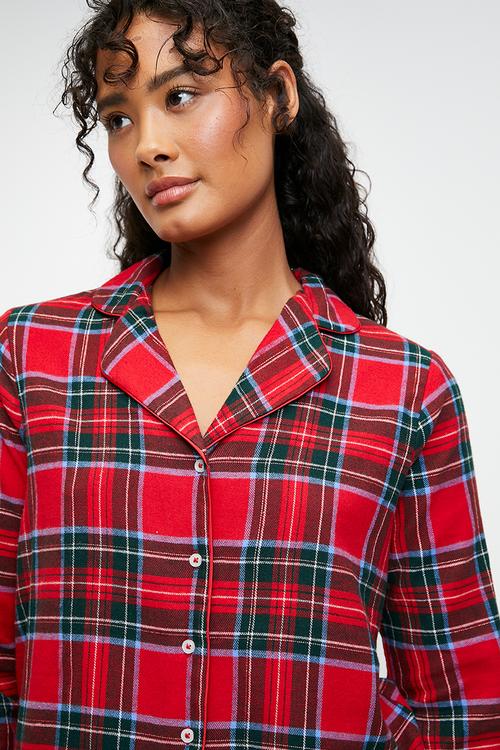 Pj ls flannel twill check - salsa