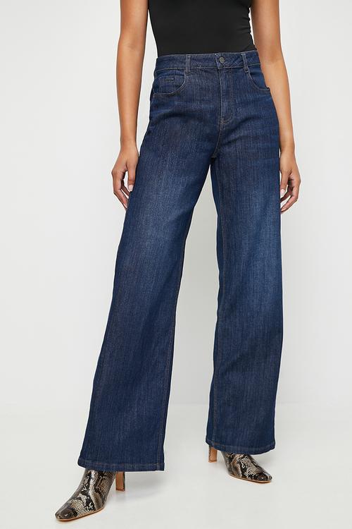 Sophia: High Waist Wide Leg - Dark Vintage