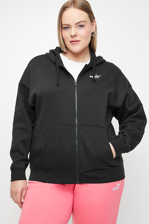 Plus Ess Small No. 1 Logo Comfort Full-Zip Ho - Puma Black