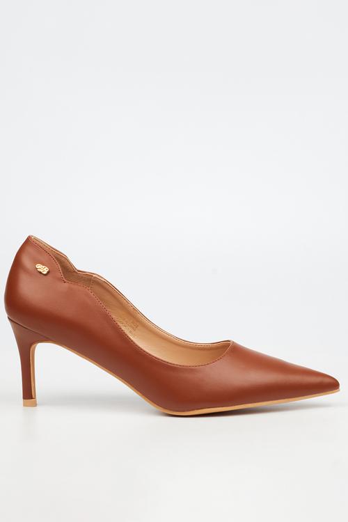 Nola 6 scallow low heel - tan