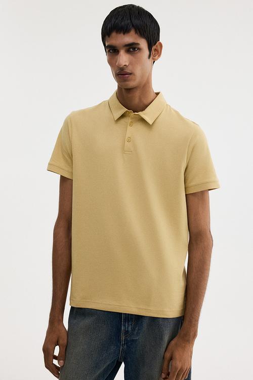 Slim fit polo shirt - yellow