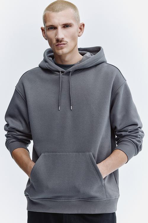 Loose fit hoodie - dark grey