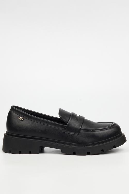 Tipsy 7 penny moc chunky derby - black