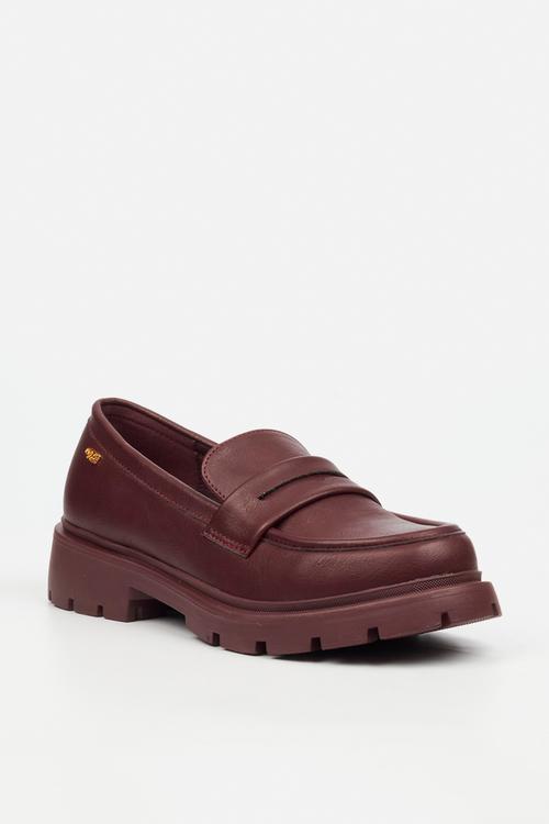 Tipsy 7 penny moc chunky derby - wine