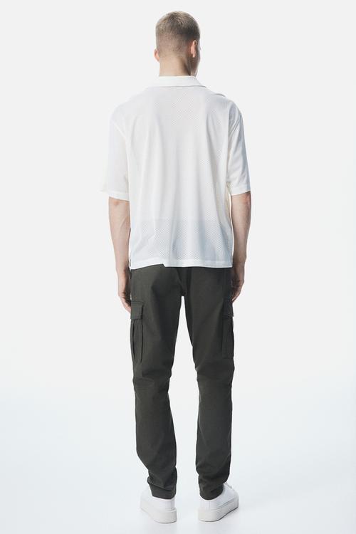 Slim fit cargo trousers - khaki green