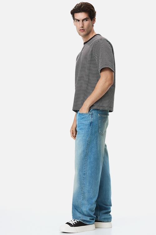 Barrel loose jeans - denim blue
