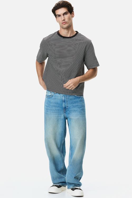 Barrel loose jeans - denim blue