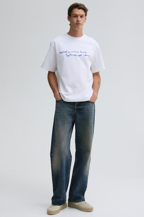 Regular fit printed t-shirt - white inspired by nature