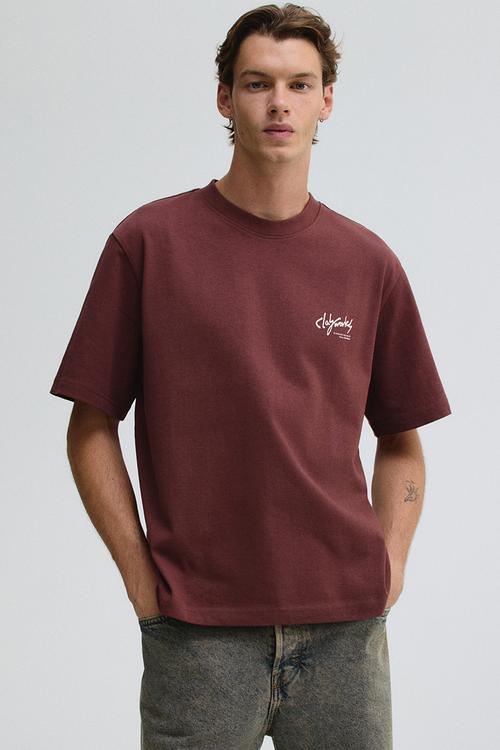 Regular fit printed t-shirt - red clayworks