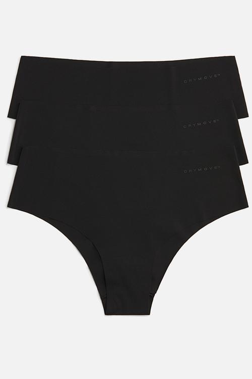 3-Pack sports hipster briefs with drymove™ - black
