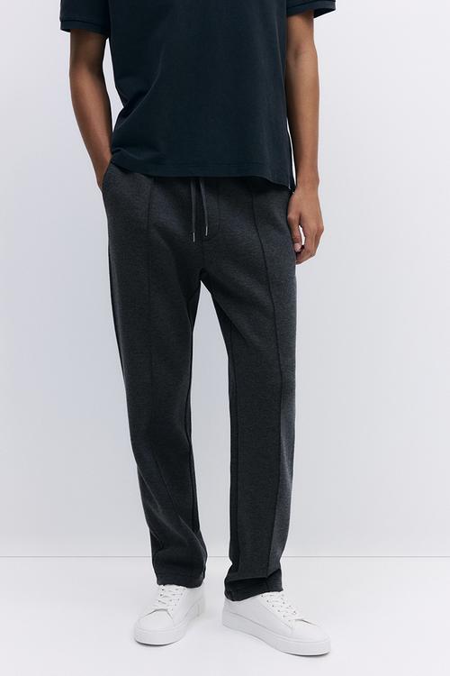 Regular fit tailored joggers - dark grey