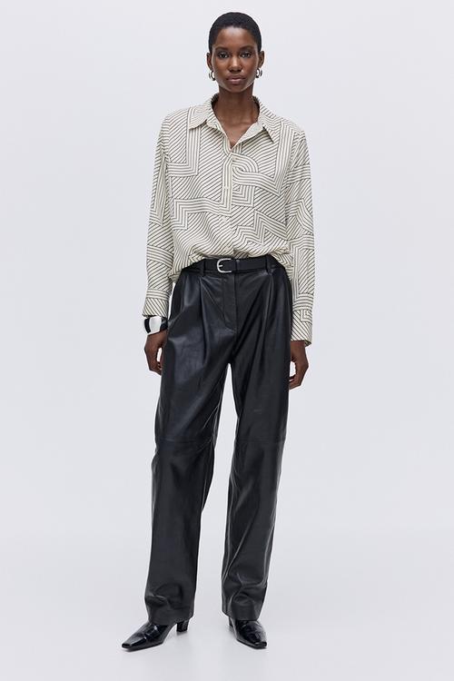 Shirt - cream/patterned